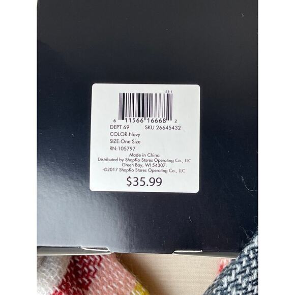 Envision Studio Blanket Wrap Stripe Multicolor Scarf NWT - Picture 6 of 6